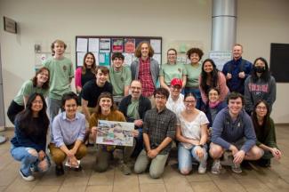 Dr. Jerry Shannon, The Community GIS Class, and members of AHAT pose for a group photo