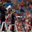 Drum majors direct the band as the Redcoat Marching Band perform. (Photo by Andrew Davis Tucker/UGA)