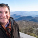 Dr. Sarmiento Poses at Brasstown Bald 